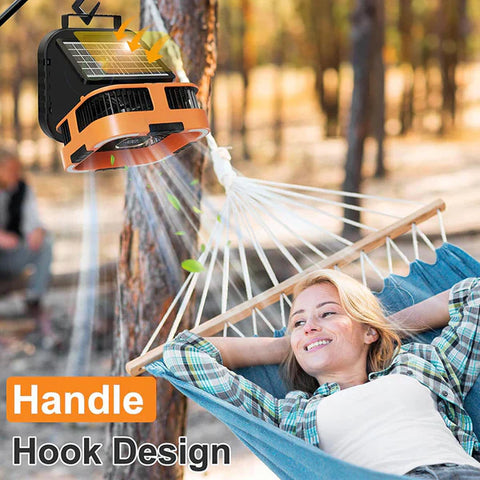 3 in 1 Solar Camping Fan