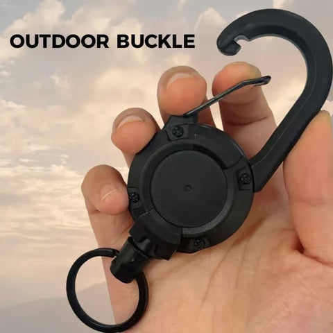 🔥Summer Hot Sale Promotion-49% OFF⏰-Outdoor Automatic Retractable Wire Rope Luya Tactical Keychain